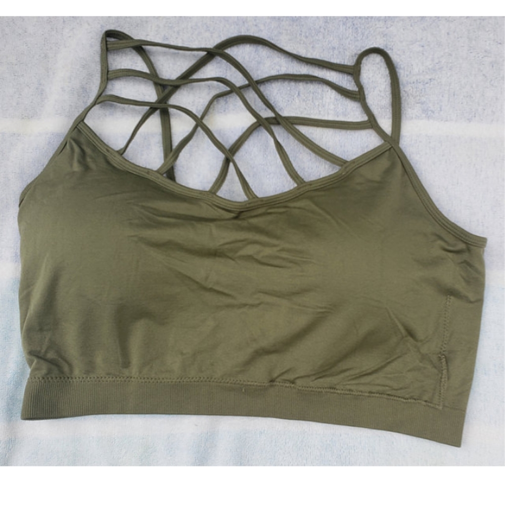 Green strappy bralette